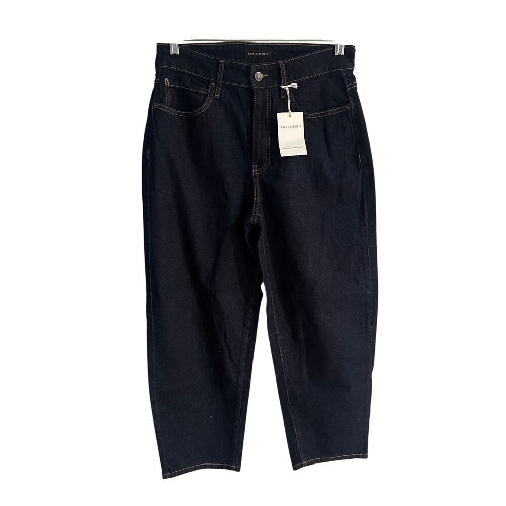 Free Assembly Women's Plus Wide Leg Jeans with Pockets -‎ Size: 4